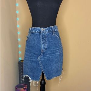 Old Navy Distressed Blue Mini Skirt